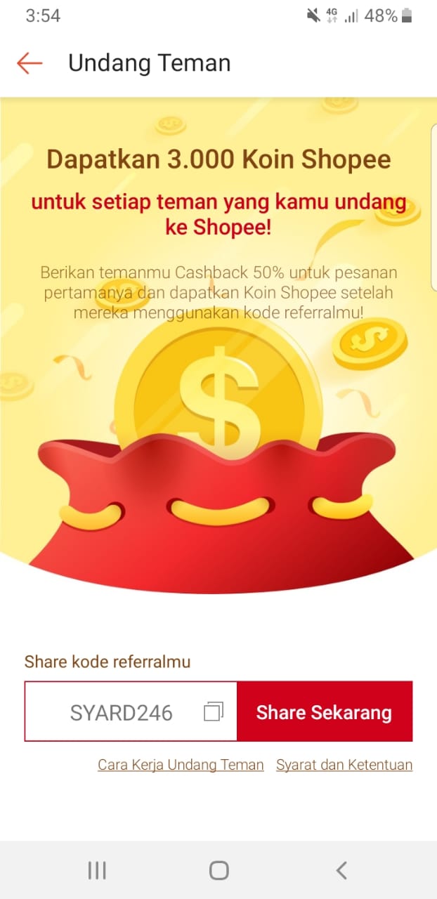 kode referral Shopee