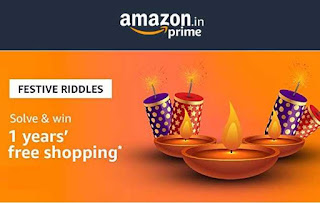 All Answers of Amazon FESTIVE RIDDLES - Win 1 years' free shopping (Worth Rs.50000/-)