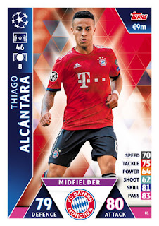 Match Attax UEFA Champions League 2018 2019 FC Bayern München Set