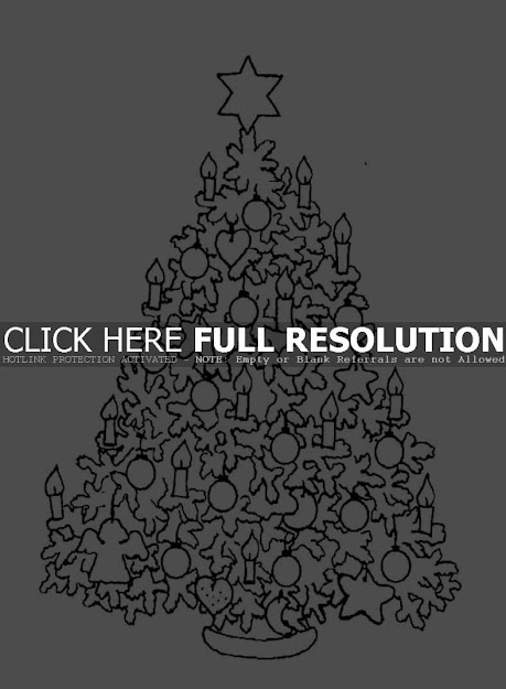 Download Print Hard Christmas Tree Coloring Pages