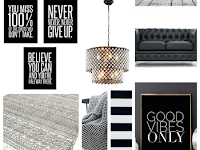 Black And White Striped Home Decor