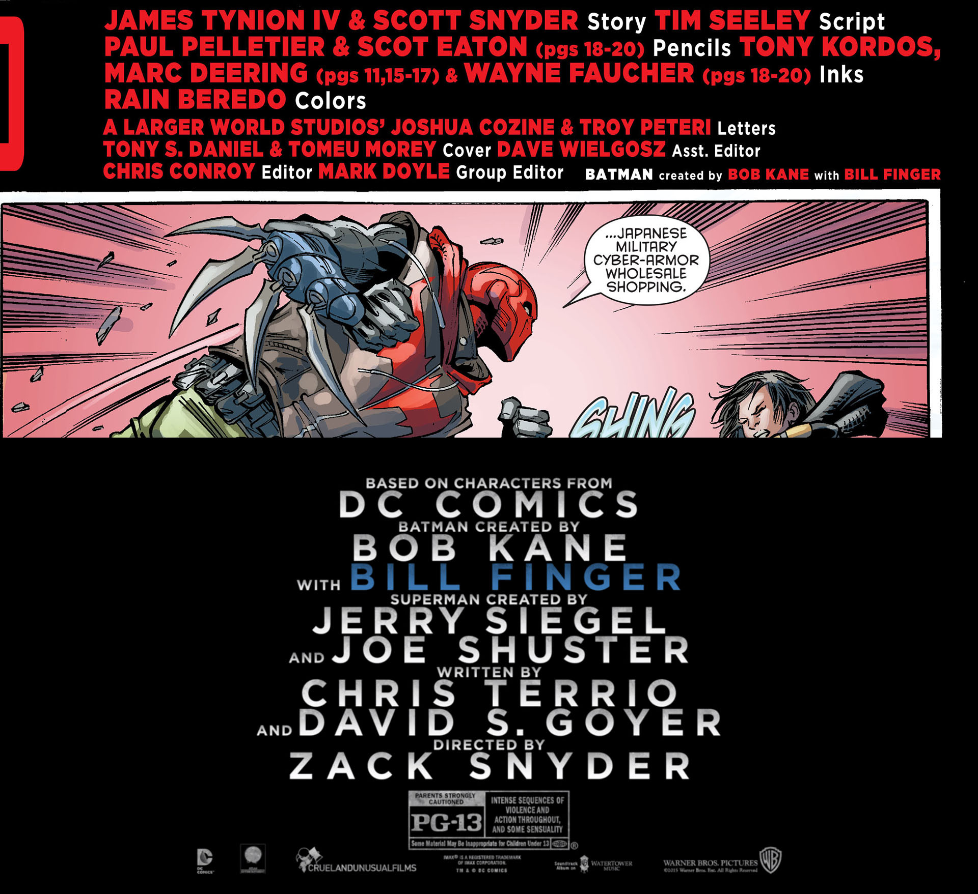 2015 Bill Finger credits Batman