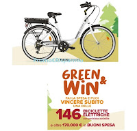 Concorso "Green & Win" : oltre 13.000 buoni spesa Ali e Aliper e 146 biciclette elettriche
