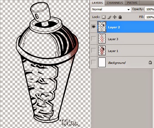 Desain 2 Gambar Raster dengan Photoshop Portal of Art 