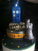 Doctor Who Tardis And Weeping Angel Cake