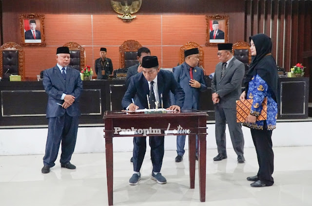 Bupati dan Dewan teken KUA PPAS Lotim tahun 2023