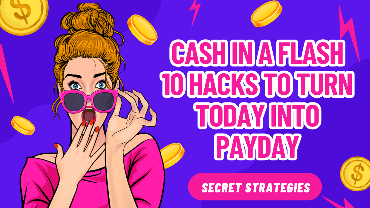 Cash in a Flash: 10 Hacks to Turn Today into Payday