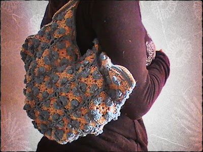 Bolso con cuadros Granny Square a crochet