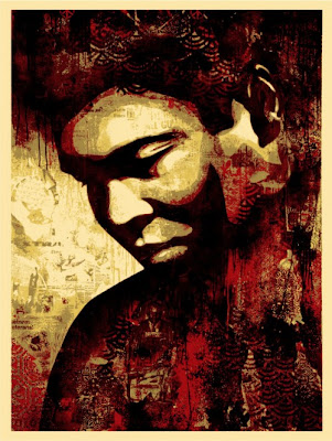 Obey Giant - Ali Canvas Screen Print by Shepard Fairey