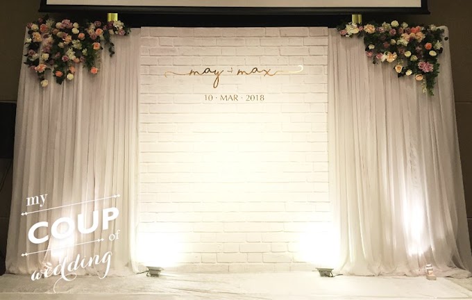 Wedding Decoration - White Brick Wall