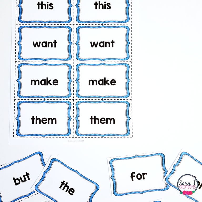 Free Editable Sight Word Cards | Sara J Creations