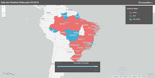 Data dos Primeiros Óbitos pela COVID19