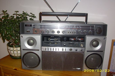 old school boombox