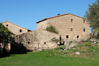Masía. Edificio utilizado para las tareas del campo en  Viladrau en el Montseny