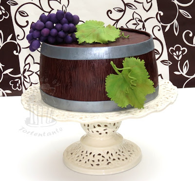 Weinfass Torte Rebe Grape Cake