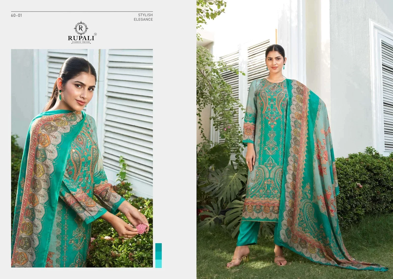 Shalika Rupali Viscose Handworks Pant Style Suits