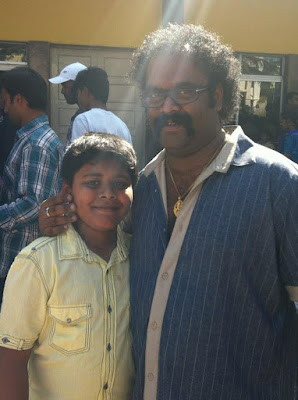 V. Harikrishna with his son Aditya Harikrishna 