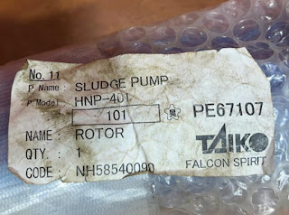 TAIKO SCREW PUMP HNP-401 parts ROTOR no 101,STATOR no 001 Total 2set worldwide