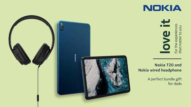 Nokia T20 with free Nokia Wired Headphones (limited-time promo)