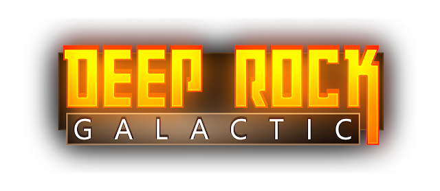 Logo saying "Deep Rock Galactic"