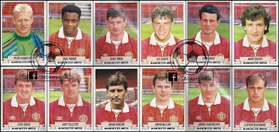 manchester united 1992 1993 panini england football 93