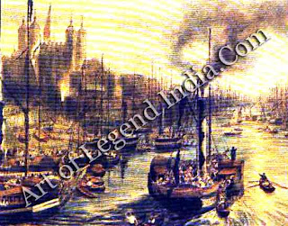 The Age of Steam By the end of Turner's life, steamships were a common sight in London, as shown by this view of the Thames in 1841. But the battle for supremacy between sail and steam lasted into the first decades of the 20th century. 