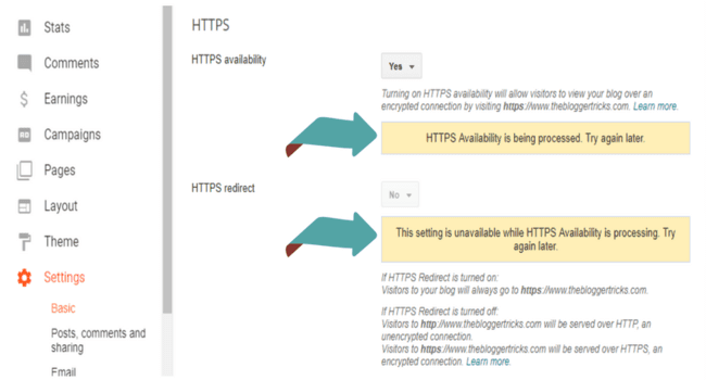 HTTPS redirect