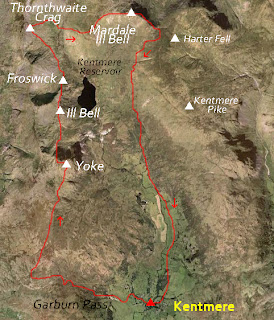 Kentmere Round map