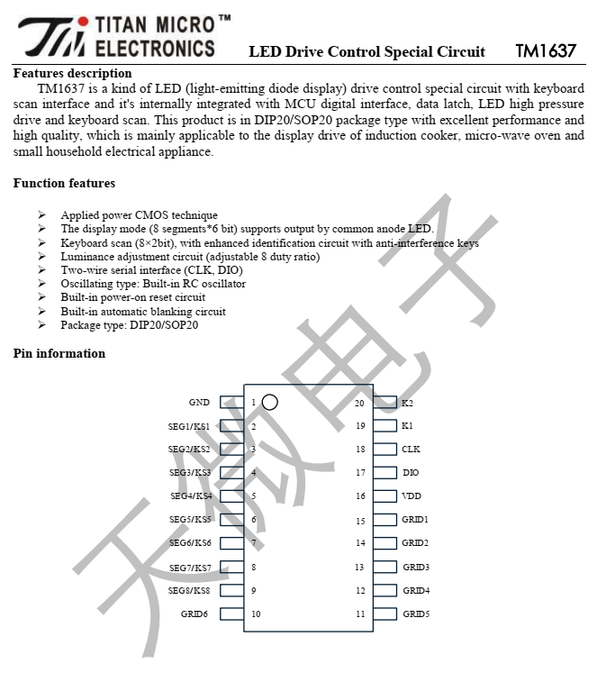 PIC16F887 TM1637 Six Digits 7-Segment Display Example Using XC8