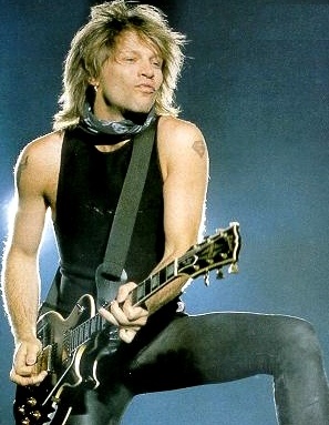 Foto del cantante Jon Bon Jovi en el escenario