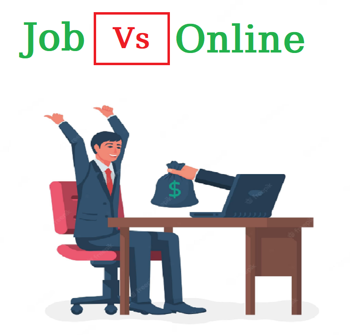 What is the difference between job and online income Could online income be your future