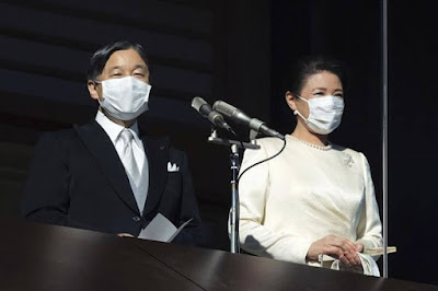 imperador Naruhito e a imperatriz Masako