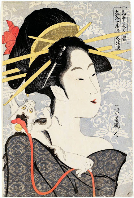 Ukiyo-e. Bijinga. Okubi-e. Eishô.