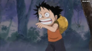 ワンピースアニメ 幼少期 493話 ルフィ かわいい Monkey D. Luffy | ONE PIECE Episode 493