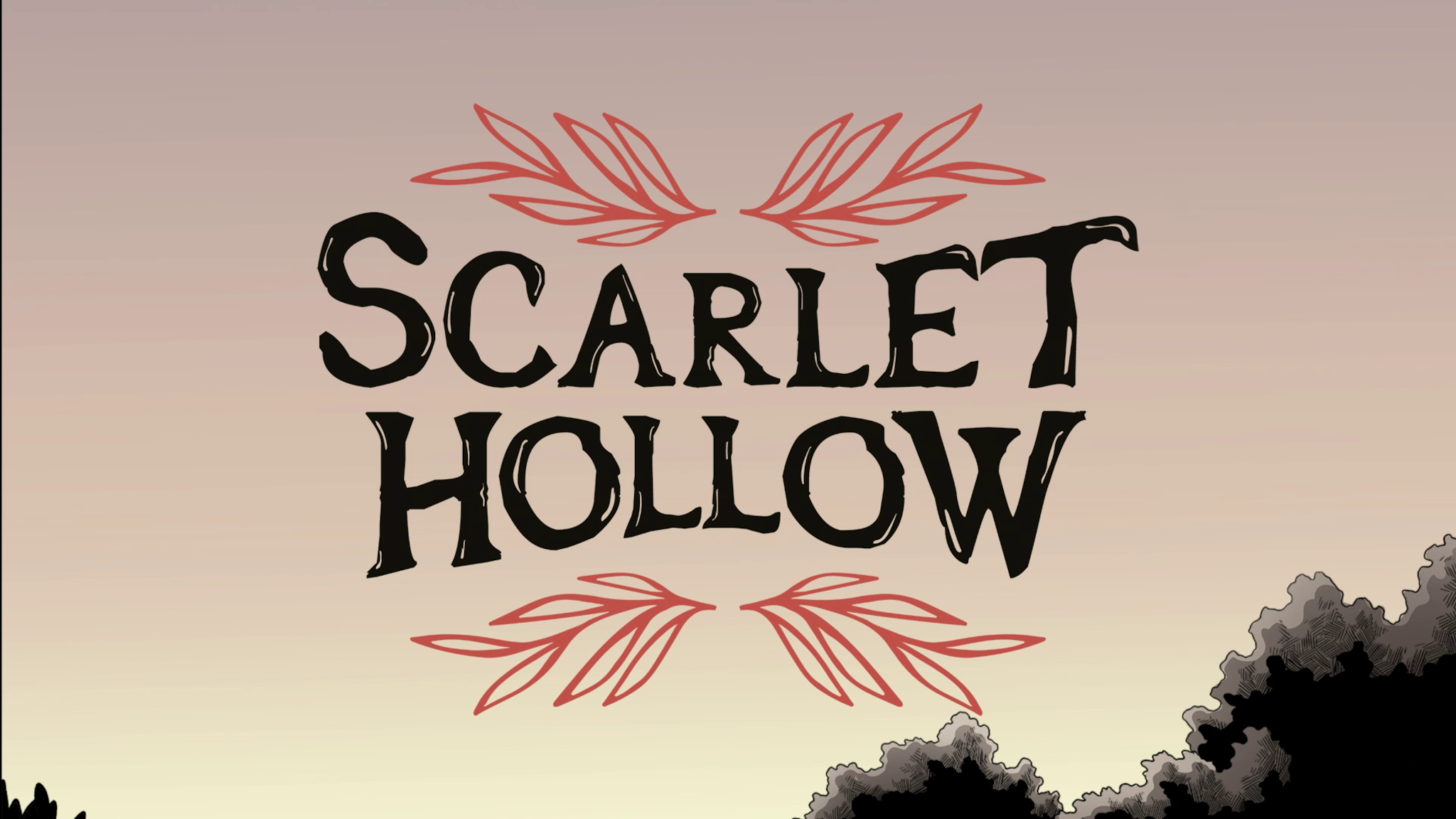 Scarlet Hollow opening title.