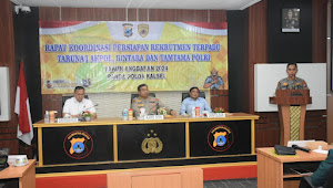 Polda Kalsel Gelar Rapat Koordinasi Persiapan Rekrutmen Anggota Polri TA.2024