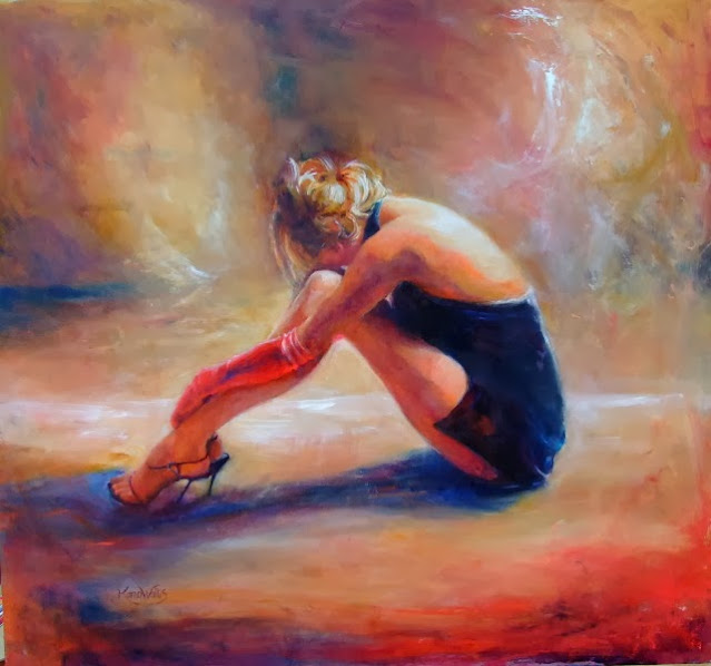 Karen Wallis | Female Figurative Painter | Waiting for you