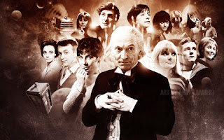 The First Doctor and his companions - photo from The Cinematic Packrat