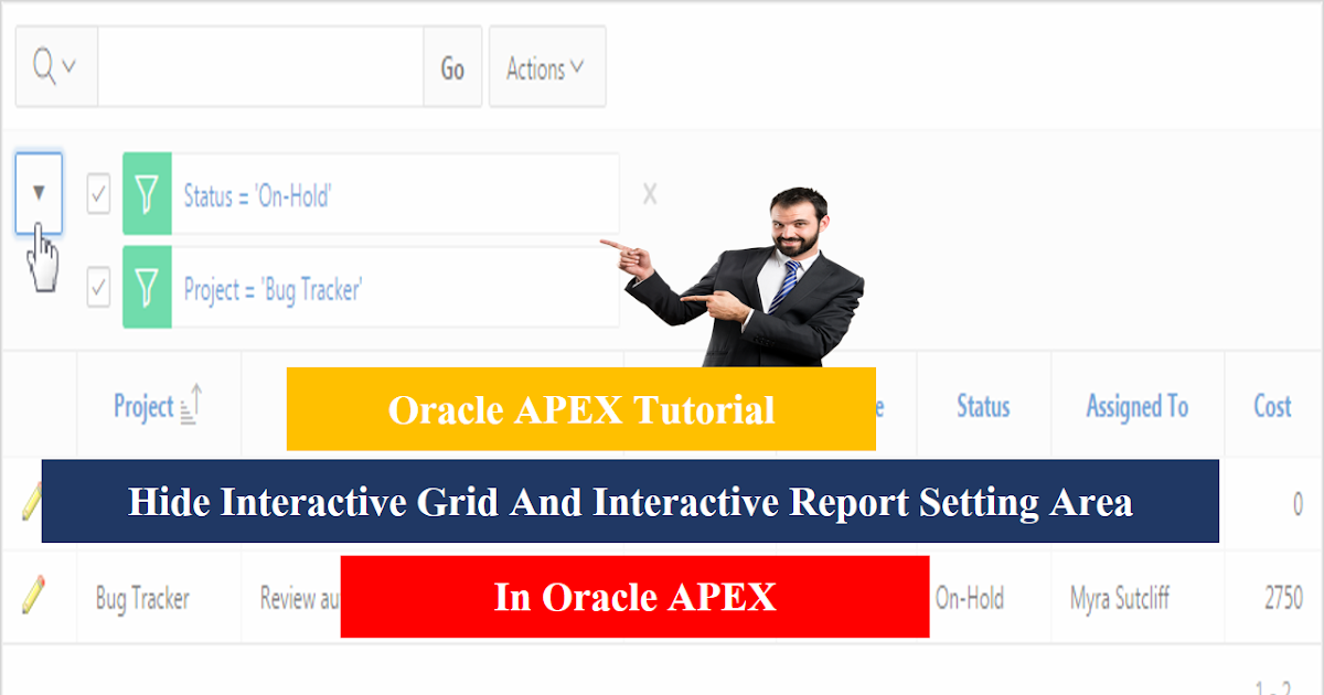 Hide Interactive Grid And Interactive Report Setting Area in Oracle ...