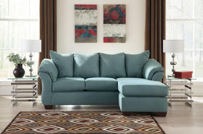  teal fabric sectional sofa