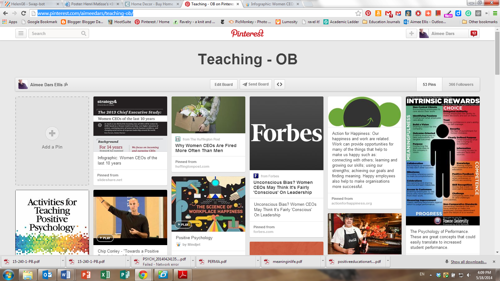 Pinterest Screenshot - TEACHING OB