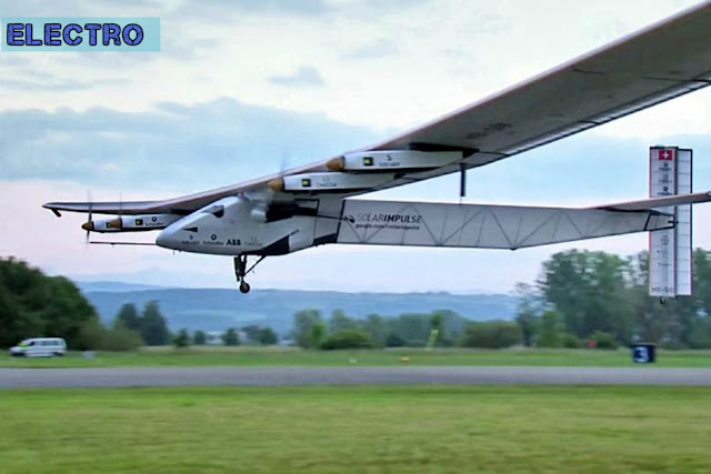 سولار إمبلس 2 أول ' 2Solar_Impulse' طائرة تعمل بالطاقة الشمسية