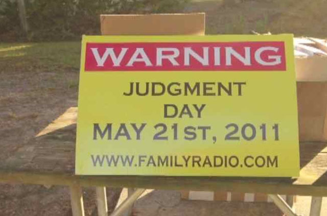 judgment day billboard. may 21 judgement day