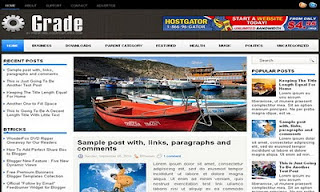 Grade Blogger Template<strong> SEO </strong>Modified