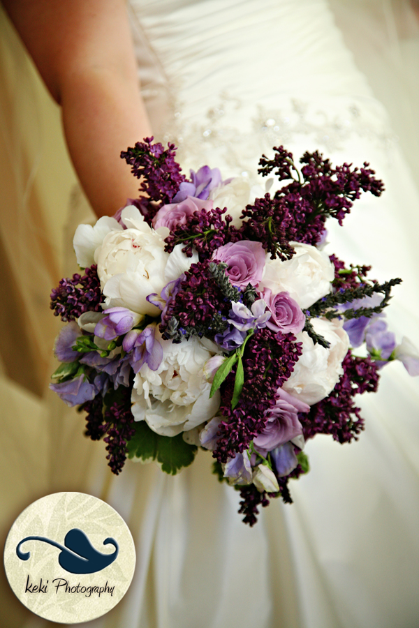 types of flowers for bouquet White Purple and Lilac Wedding Bouquet | 600 x 900
