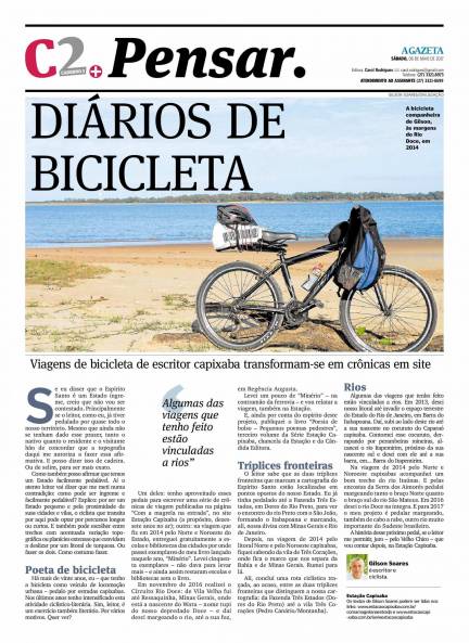 Jornal A Gazeta, Caderno Pensar, 06/05/2017.