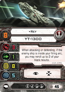 star wars x-wing Rey card