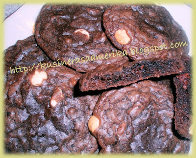 Dark Chocolate Fudge Brownie Cookies