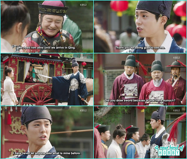  crown prince again put a sward on Qing to lave ra on here - Love in The Moonlight - Episode 6 Review