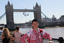 Yuri Nosulenko near London Bridge during London Olympics